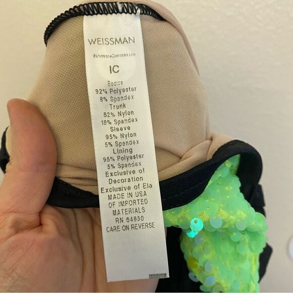 Weissman dance costume green sequin fringe flapper Replay
12269 Child IC 7/8 - Picture 9 of 11